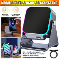 5-in-1 Wireless Induction Speaker with Adjustable Phone Stand