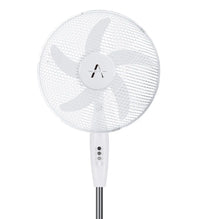 Alini 16-Inch Oscillating Pedestal Fan – 3 Speed, White