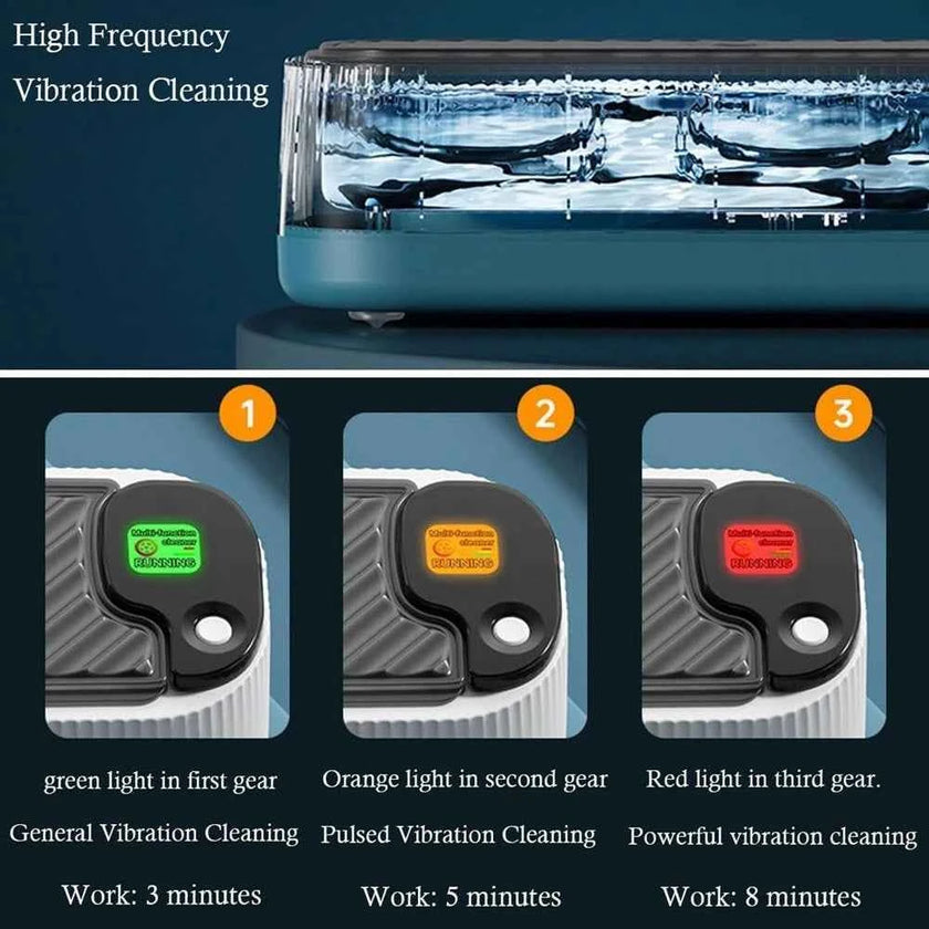 300 ml Ultrasonic Jewellery Cleaner with 3 Cleaning Modes