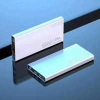 Power Bank 20000mah 66W Portable Fast Charger External Battery for USB Devices - White
