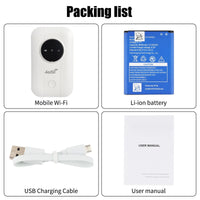 Pocket 4G LTE Mobile WiFi Router 3650mAh Batt. 150Mbps Fast Internet for Travel