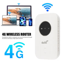 Pocket 4G LTE Mobile WiFi Router 3650mAh Batt. 150Mbps Fast Internet for Travel