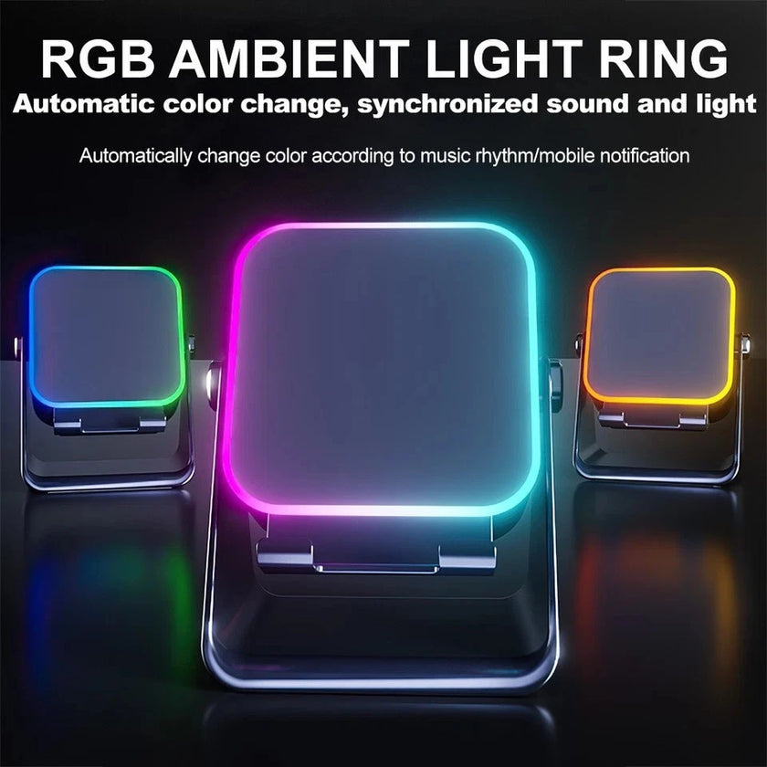 5-in-1 Wireless Induction Speaker with Adjustable Phone Stand