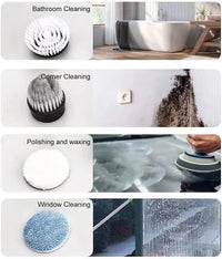Cordless Electric Spin Scrubber for Bathroom & Home Cleaning