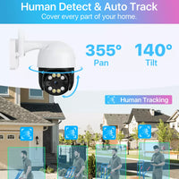 ZOSI 3MP PTZ Wireless Camera Outdoor WIFI IP CCTV Security Camera Smart IR HD
