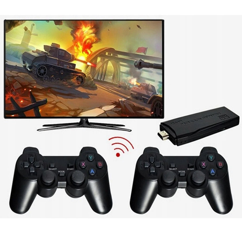 35000+ Retro Video Games Console - 4K HD TV Game Stick inc 2 Wireless Controllers