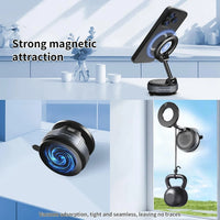 Foldable Vacuum Magnetic Car Phone Holder 360° Rotating Suction Cup Phone Mount