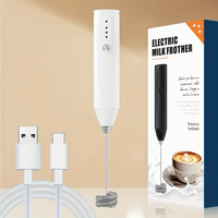 USB Rechargeable 3-Speed Handheld Milk Frother