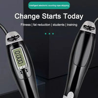Cordless Skipping Rope for Fitness - Digital LCD Display