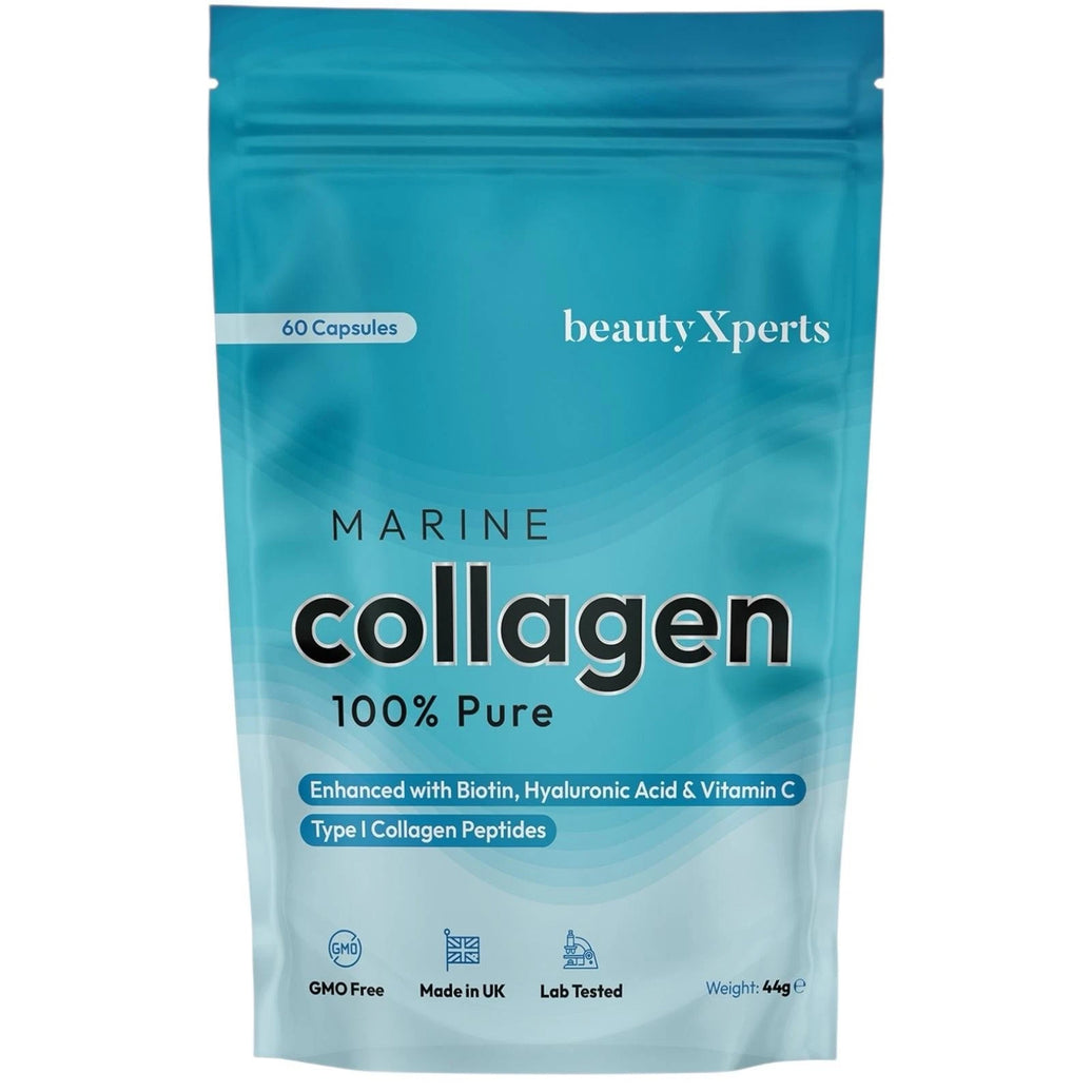 Marine Collagen Capsules with Biotin, Vitamin C & Hyaluronic Acid | 60 Capsules | UK Made