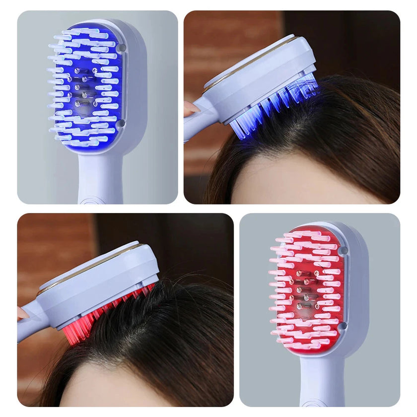 Rechargeable Scalp Massage Comb for Hair Growth, Red Light Therapy, Brush Head Massager