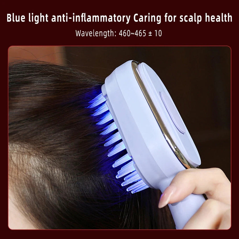 Rechargeable Scalp Massage Comb for Hair Growth, Red Light Therapy, Brush Head Massager