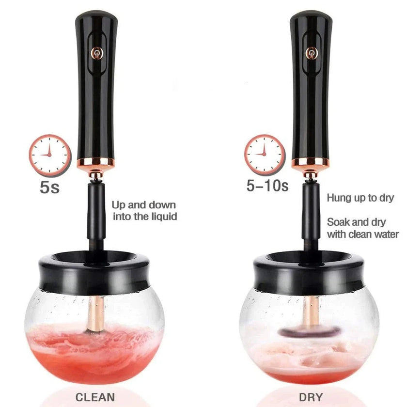 Automatic Electric Makeup Brush Cleaner and Dryer – Black