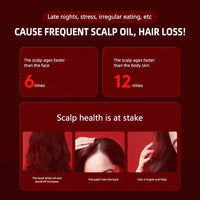 Rechargeable Scalp Massage Comb for Hair Growth, Red Light Therapy, Brush Head Massager