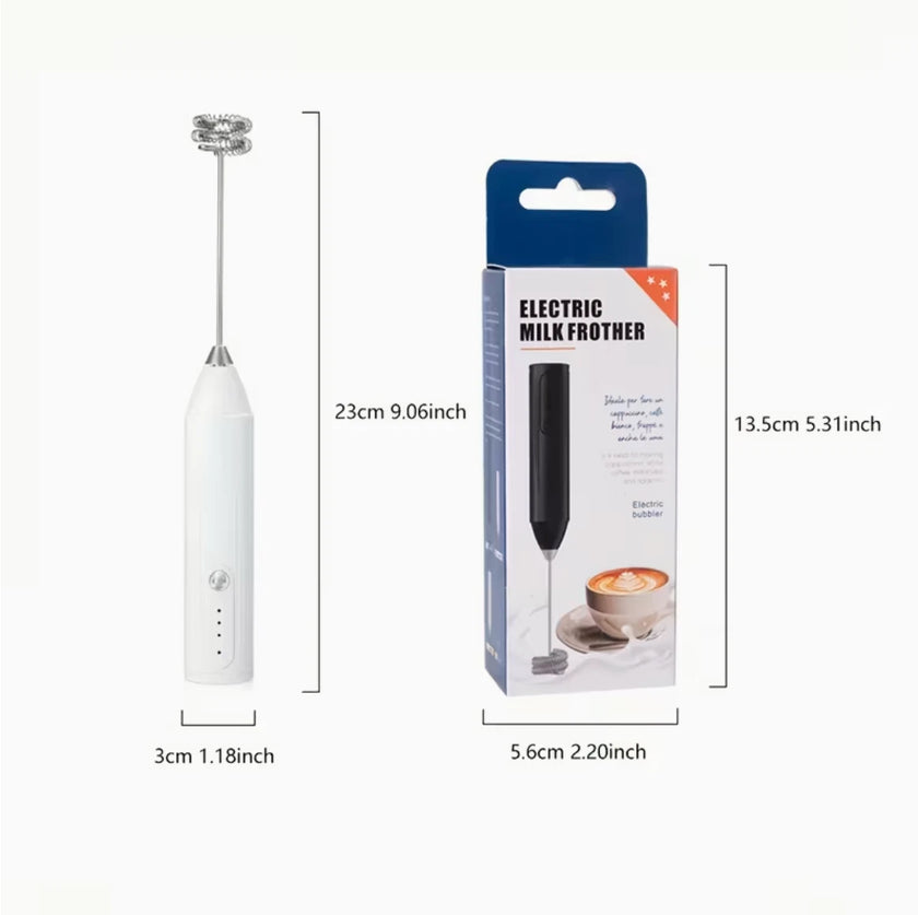 USB Rechargeable 3-Speed Handheld Milk Frother