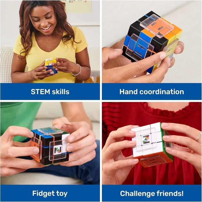 Rubik’s Moving Cube Slide – Sliding Puzzle, Brain Teaser, Fidget Toy