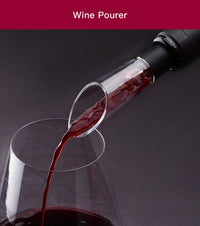 4-in-1 Electric Wine Opener Gift Set with Foil Cutter, Aerator and Vacuum Stopper