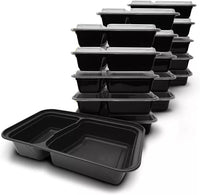 D MART Meal Prep Food Container Reusable Microwave BPA Free Lunch Box Stackable