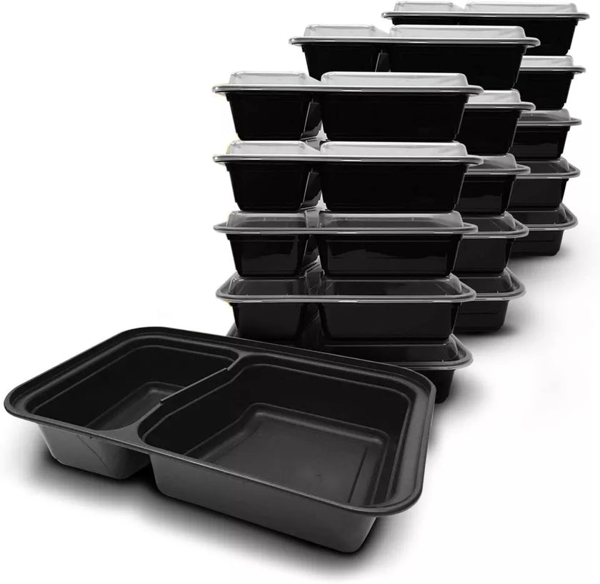 D MART Meal Prep Food Container Reusable Microwave BPA Free Lunch Box Stackable
