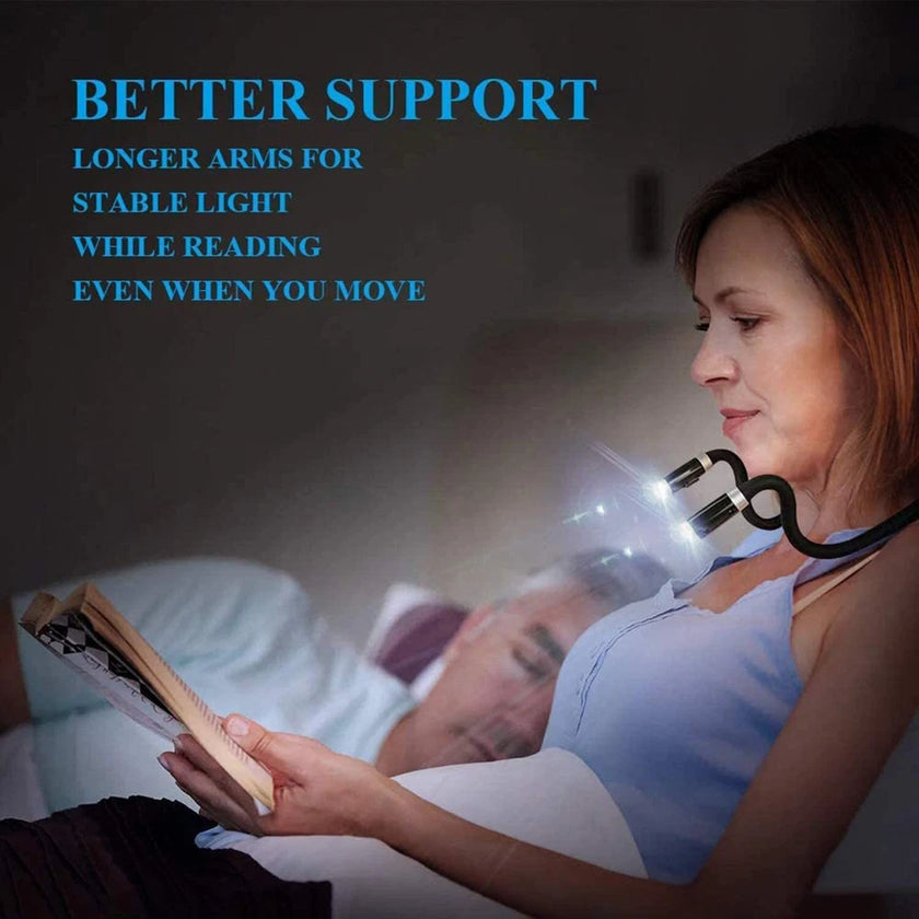 Hands-free Reading Huglight Over Neck Flexible  LED Lamp