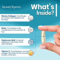 Marine Collagen Capsules with Biotin, Vitamin C & Hyaluronic Acid | 60 Capsules | UK Made