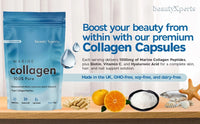 Marine Collagen Capsules with Biotin, Vitamin C & Hyaluronic Acid | 60 Capsules | UK Made